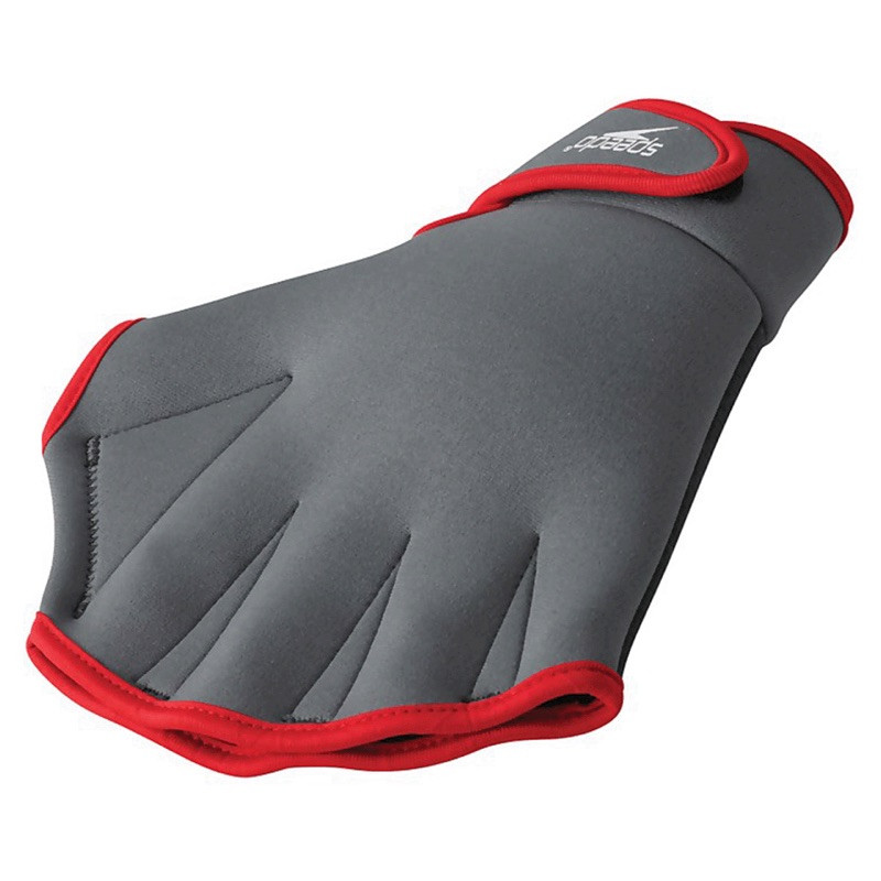 Speedo Red Aquatic Fitness Gloves (Medium)